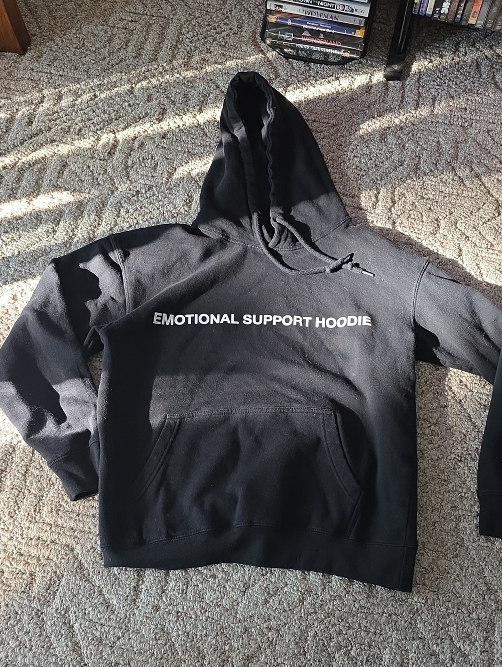 Sugar Flower Black Hoodie